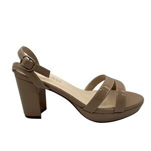 Benjamin Walk Touch Ups Harmon Shoes Womens Size 5.5M Nude Block Heel Sandals